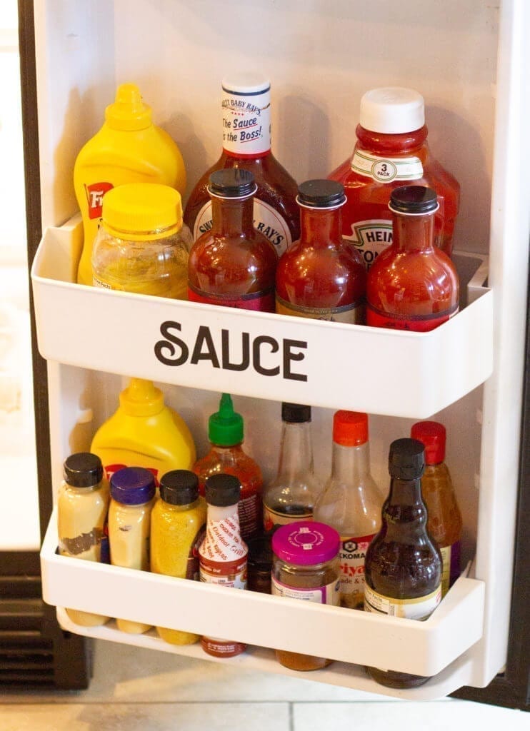 fridge condiment organization ideas