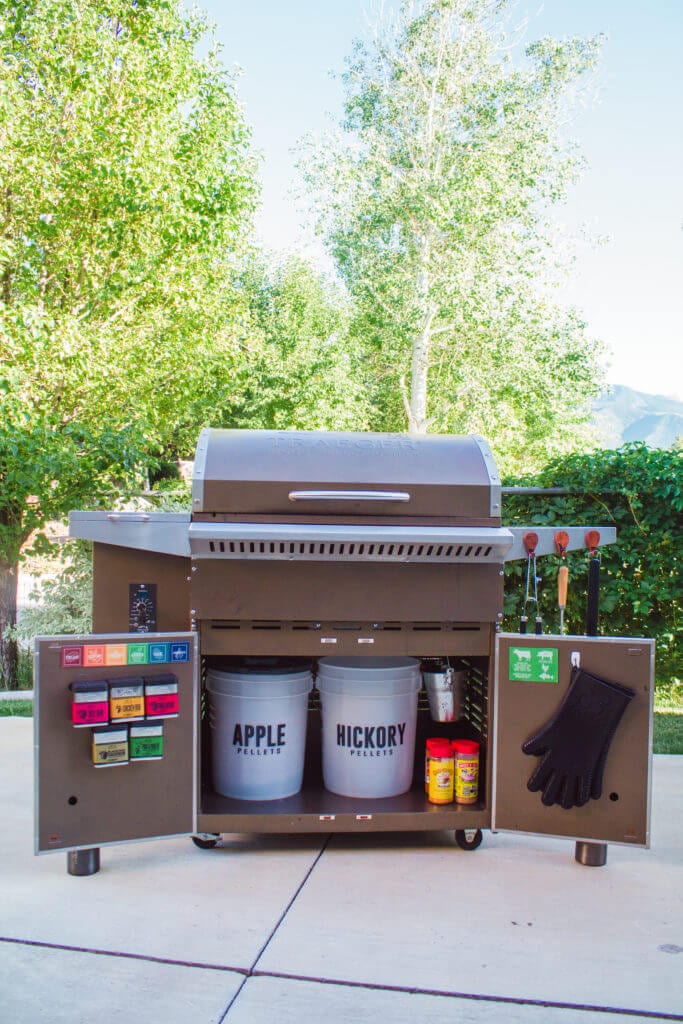 Summer outdoor grilling station 