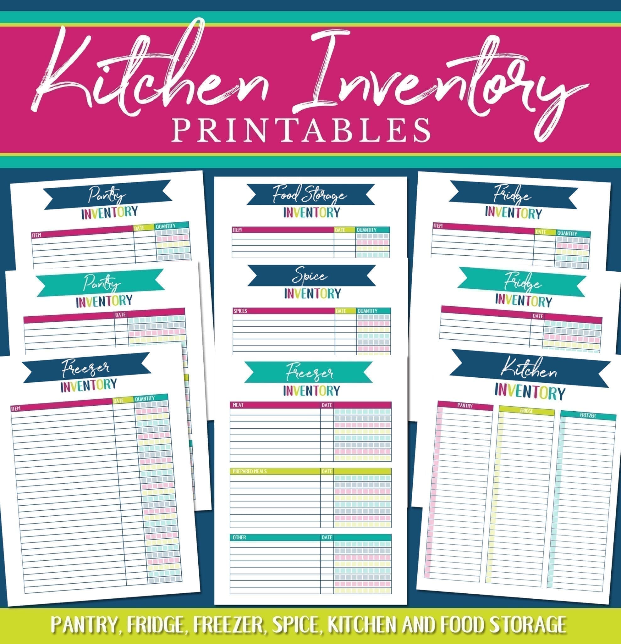 Kitchen And Meal Planning Printables Practical Perfection