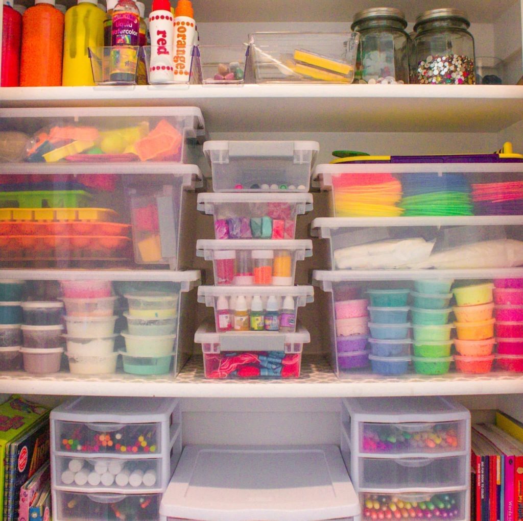 Organizing Kids' Art Supplies - Tour Our Craft Cabinet! - Small Stuff Counts