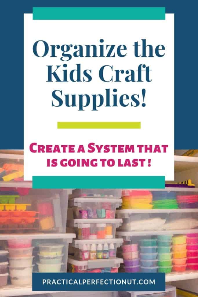 Kids Craft Organization: Art Room Craft Closet Storage - Caitlin Marie  Design