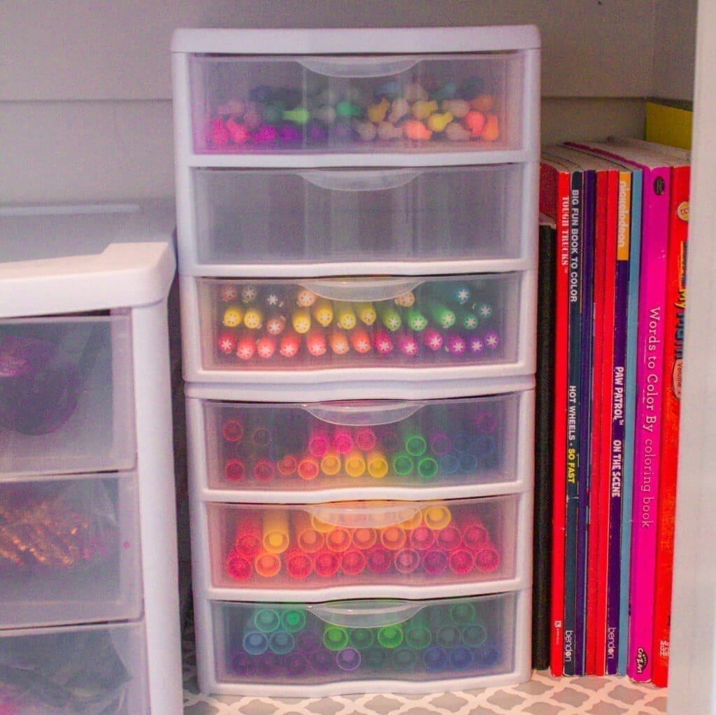 Organizing my kids' activity drawers  From Overwhelmed to Organized:  Organizing my kids' activity drawers