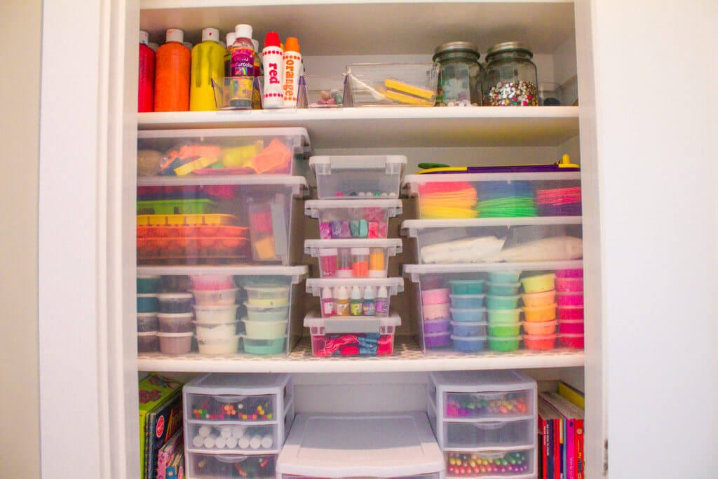 art and craft supply toy organizer idea