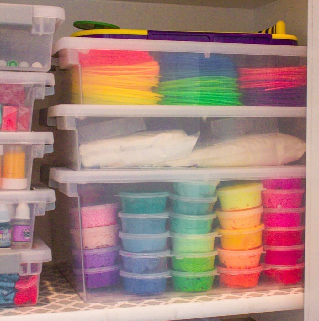 Kids Craft Organization: Art Room Craft Closet Storage - Caitlin Marie  Design