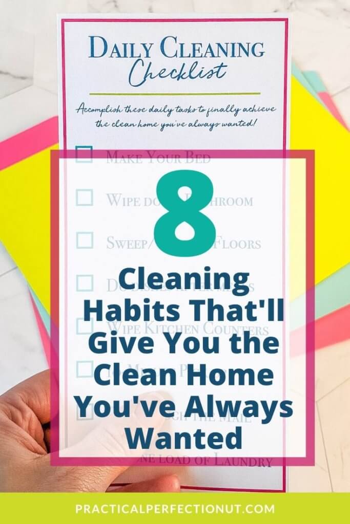 Clean House Daily Checklist Freebie