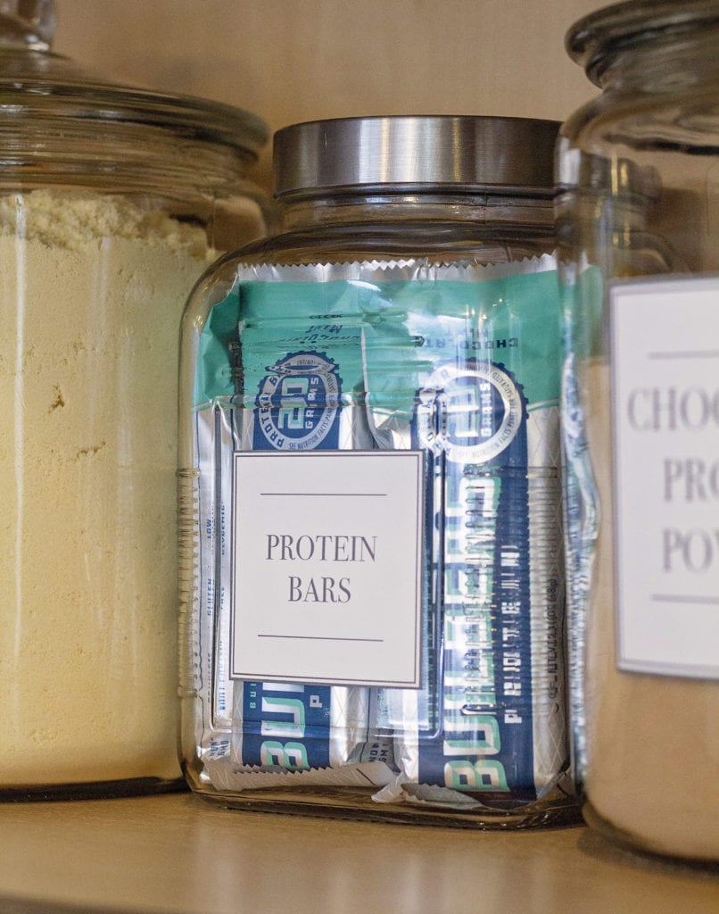 How to create an Organized Protein Shake Station - Practical Perfection