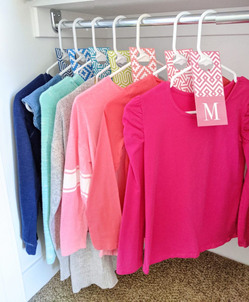 Kids Closet Organization