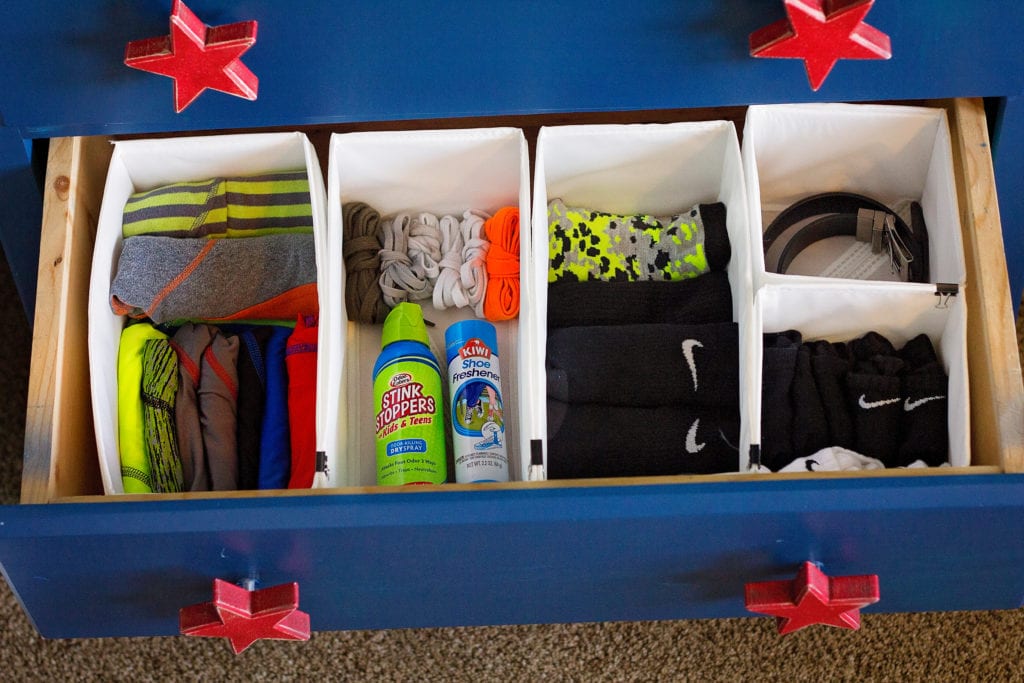 Kids Organized Drawers