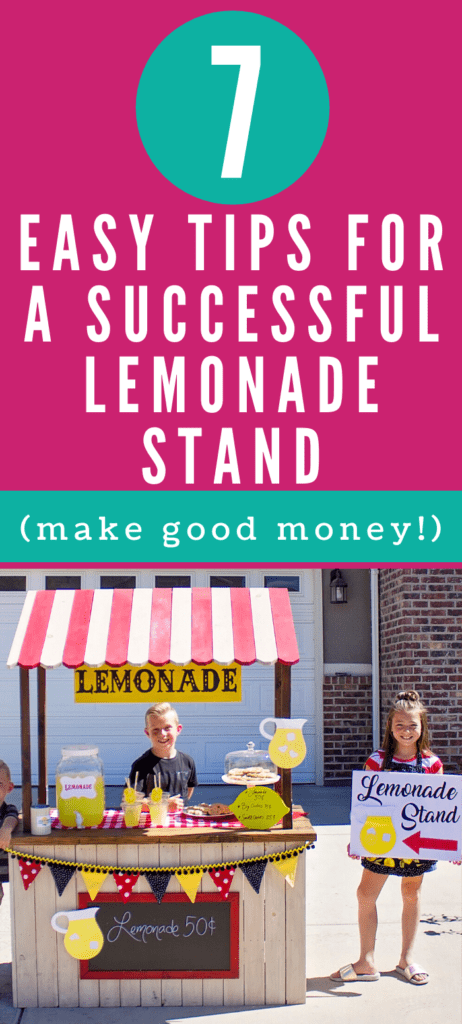 kids lemonade stand tips