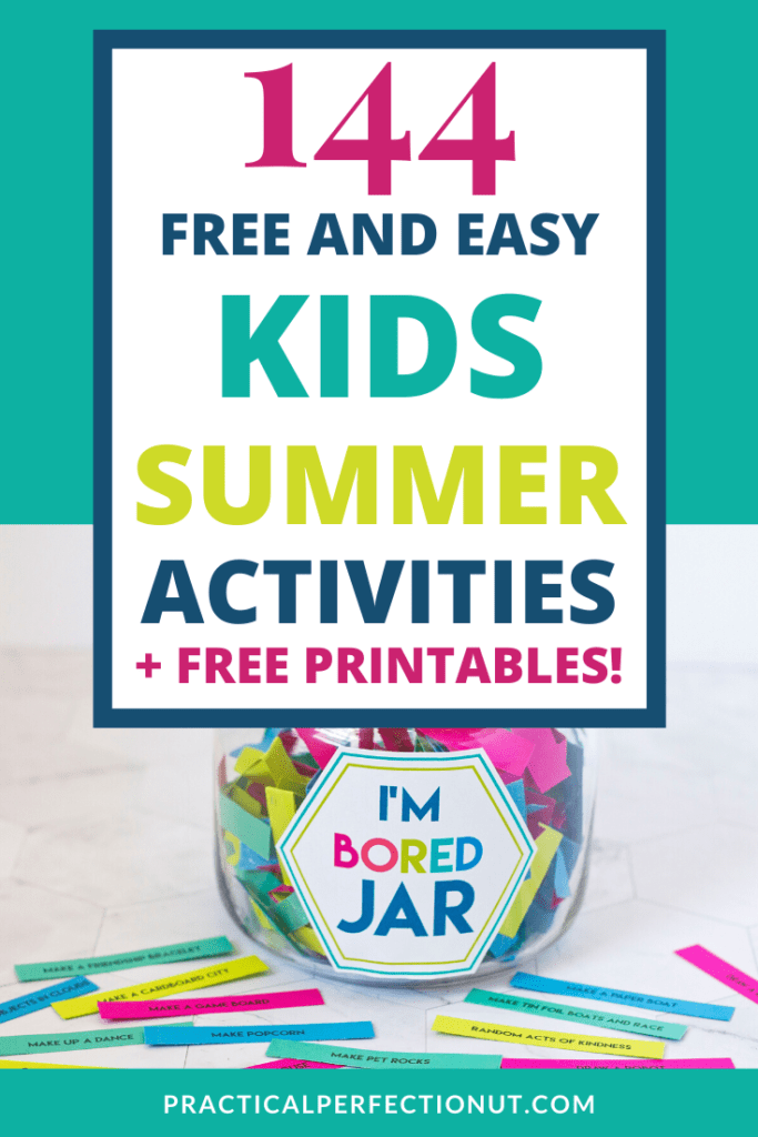 boredom buster summer idea jar