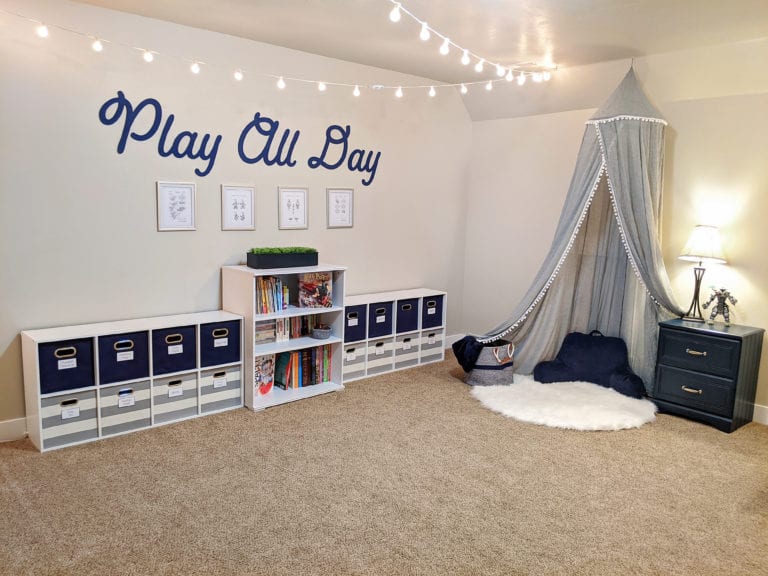 How to Organize the playroom so it looks beautiful