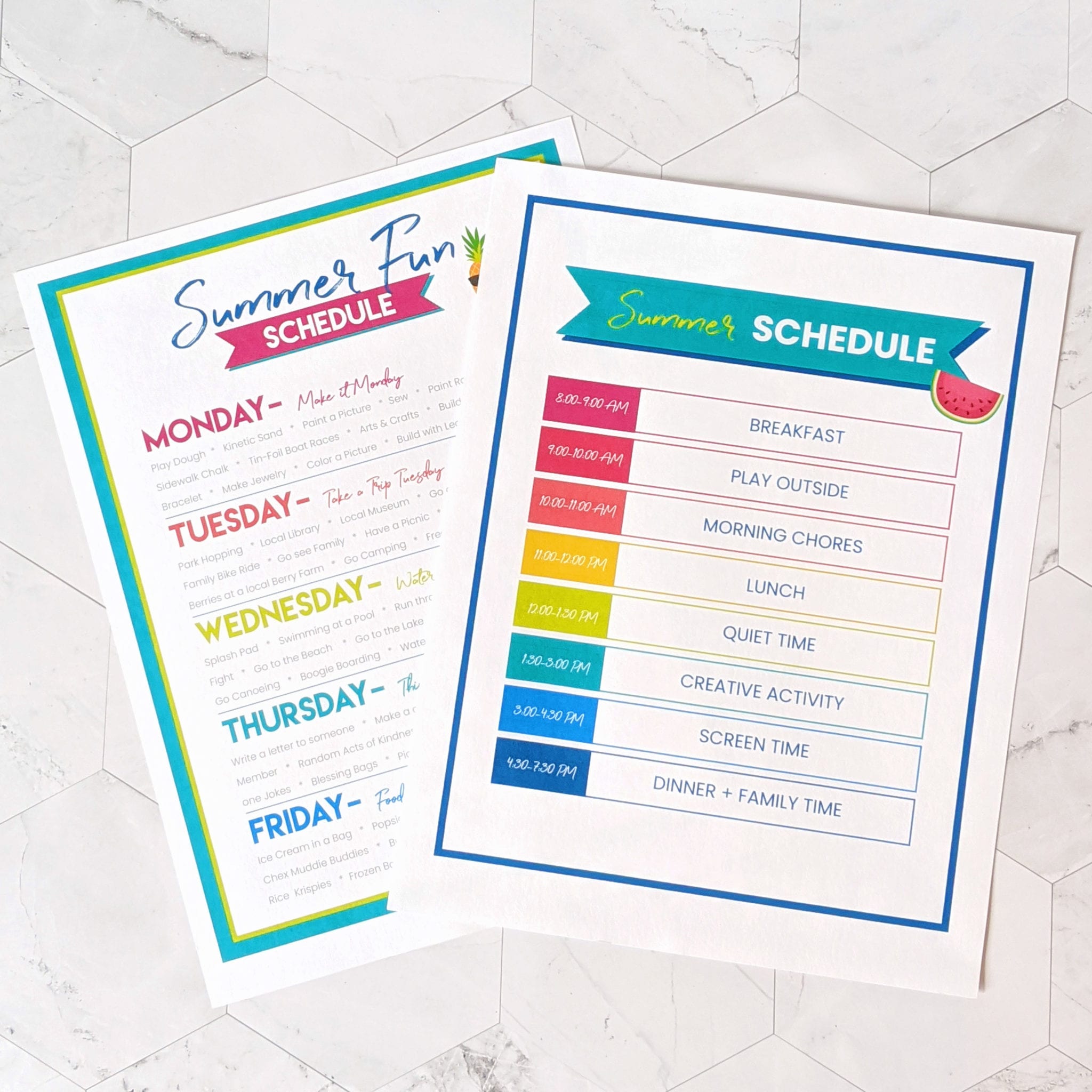 How to Create a Summer Schedule for Kids - Practical Perfection