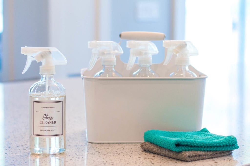 create a cleaning caddy to get motivated to clean your house