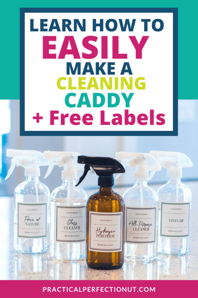 How To Make Your Own Caddy for Cleaning Supplies - Practical Perfection