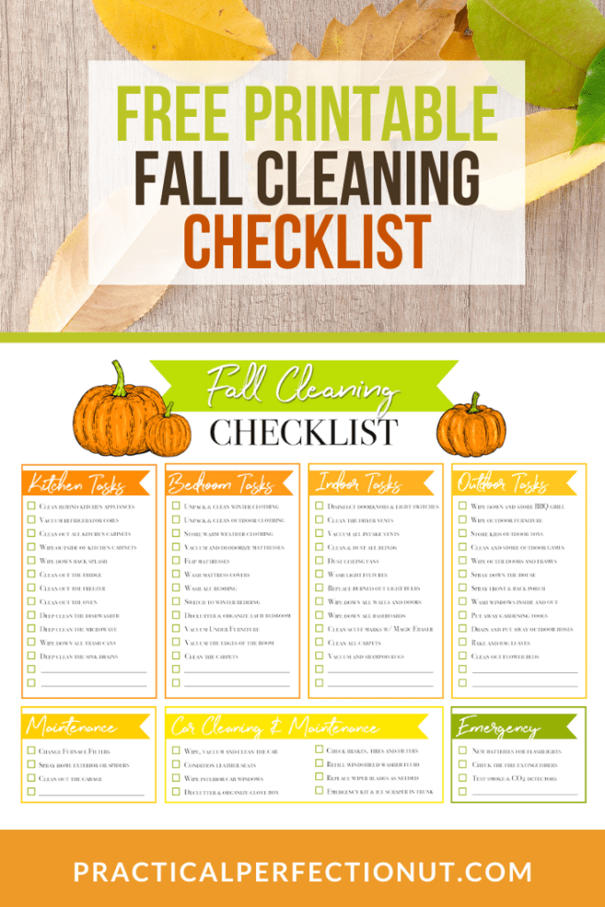 Winter Cleaning Checklist - courtesy of Clean Mama - Zero Odor