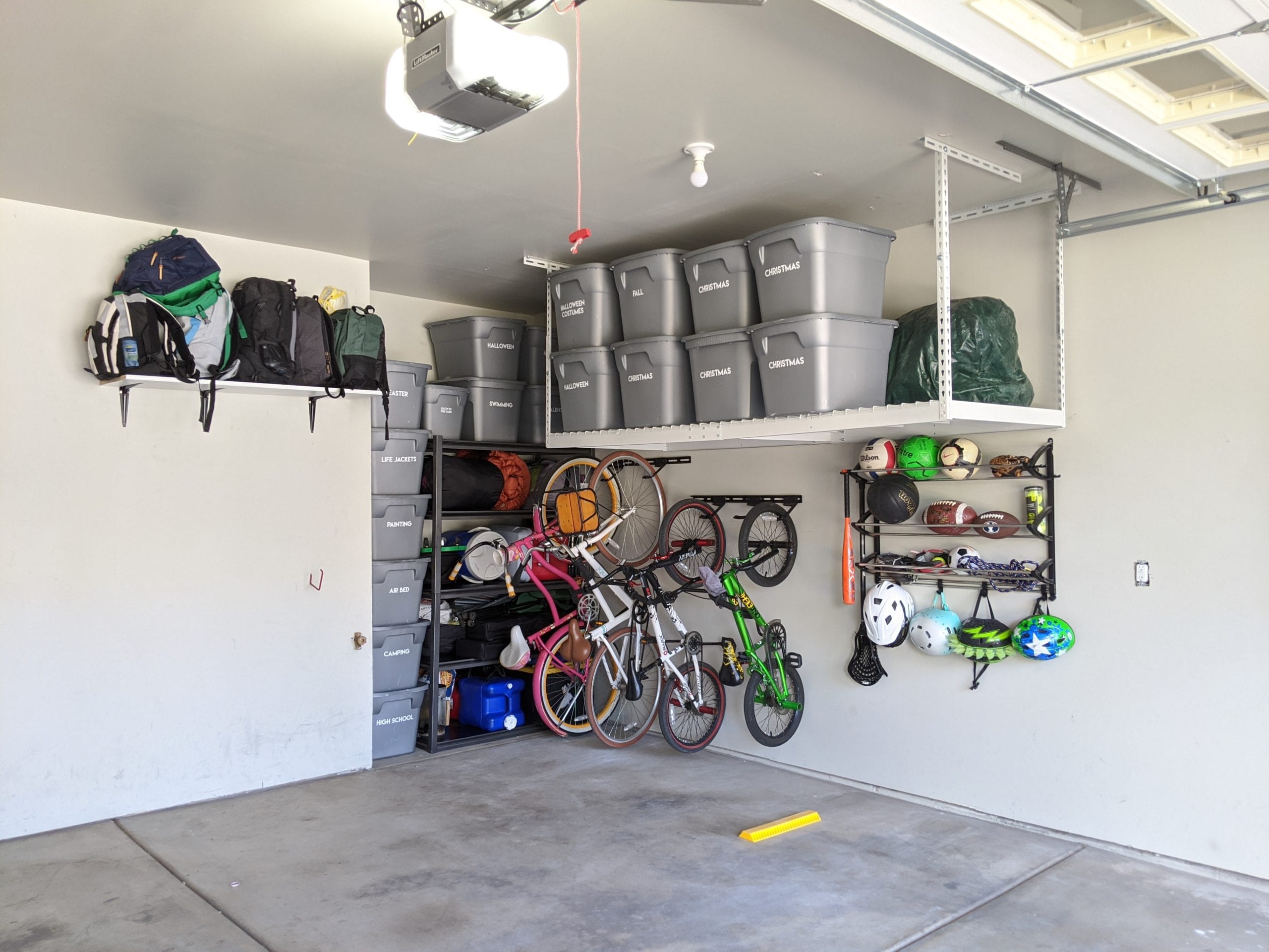 How to Organize Sports Equipment in the Garage - Practical Perfection