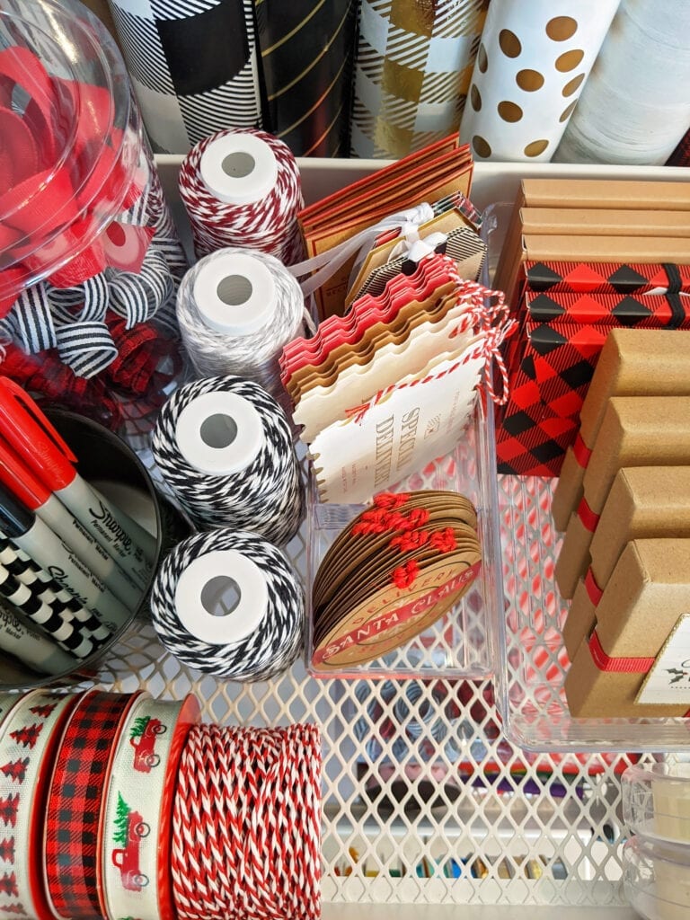 How to Create an Organized Gift Wrap Station on a Budget - Practical  Perfection