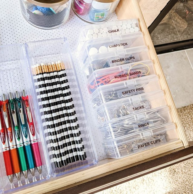 Easy office supply organization for homework time