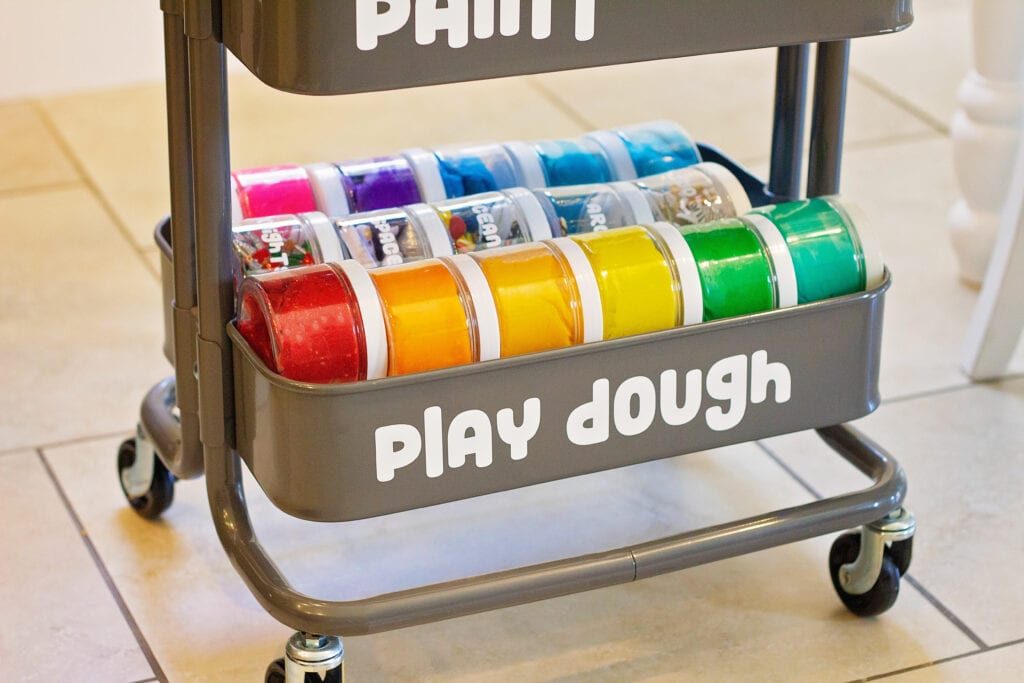 Create an Art Cart for Kids - Little Bins for Little Hands