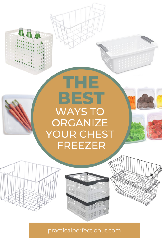 stackable deep freezer bins