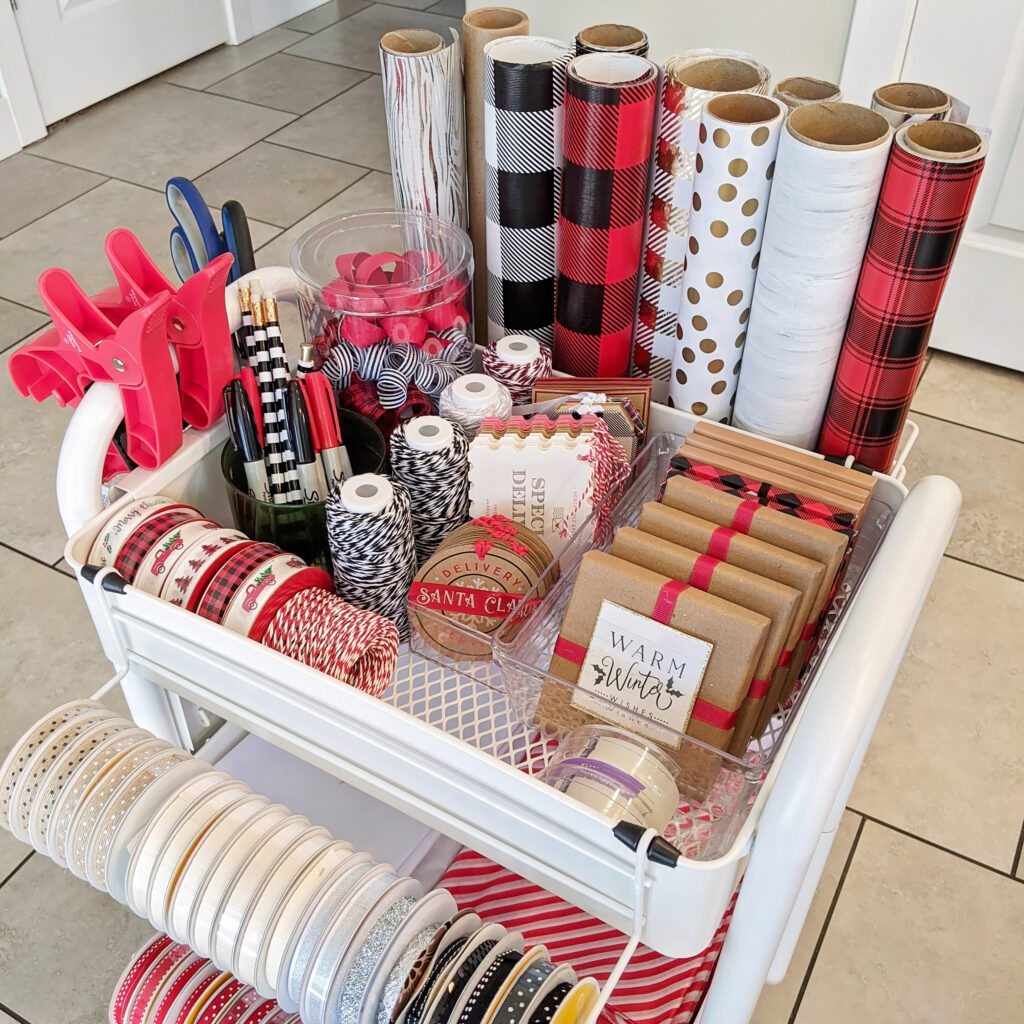 gift wrap station