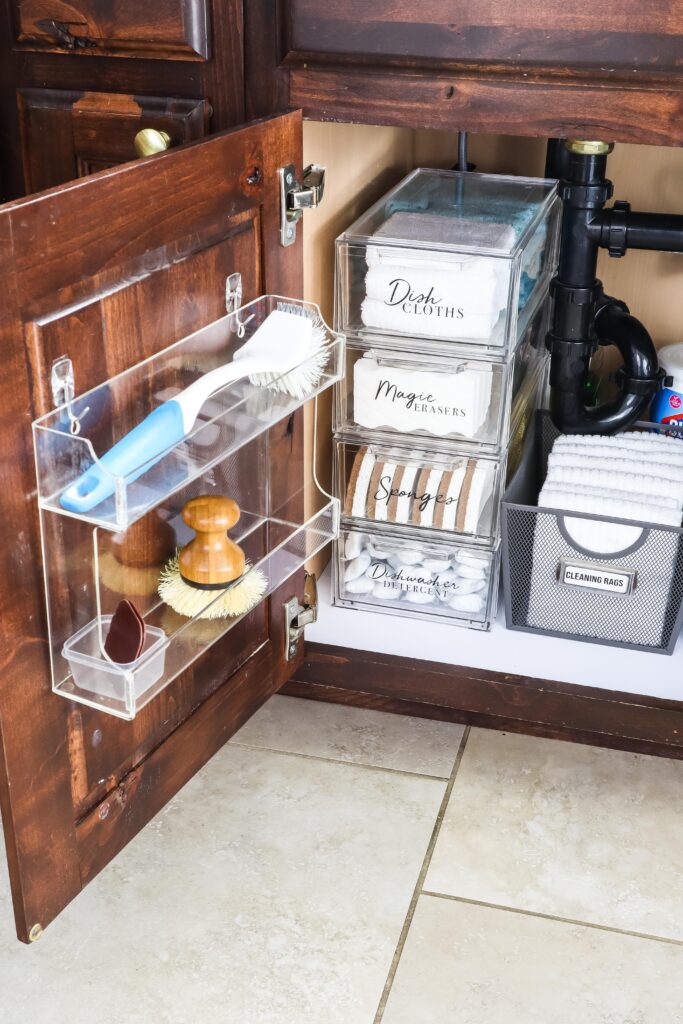 5 Easy Steps to Organize Under Your Kitchen Sink Once and For All -  Practical Perfection