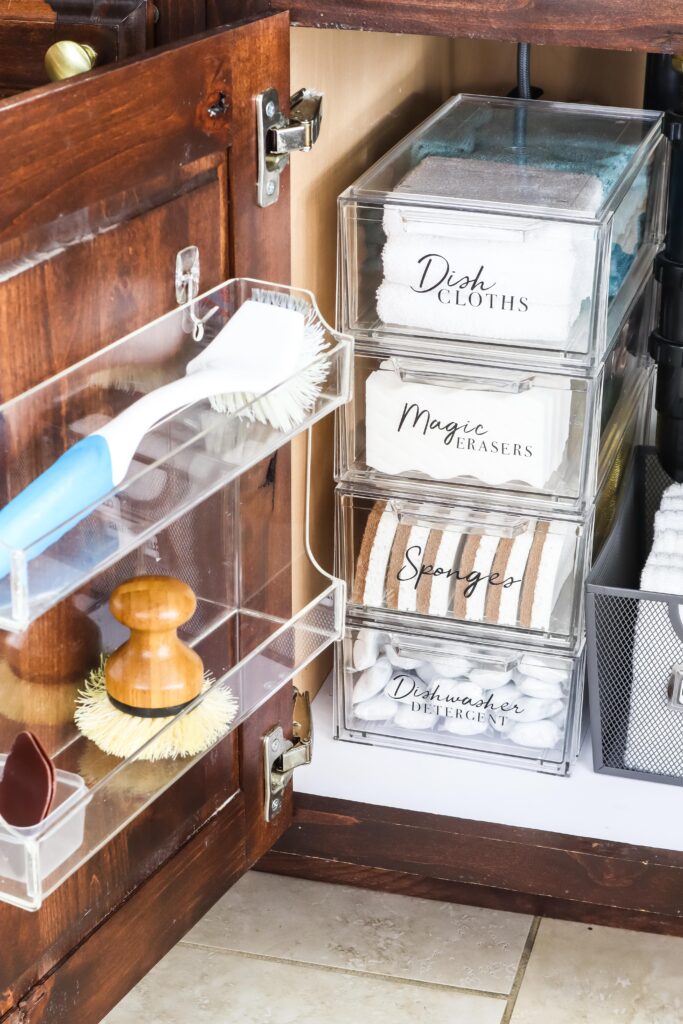 Easily Organize Your Cabinets: How to Put Shelf Liner!