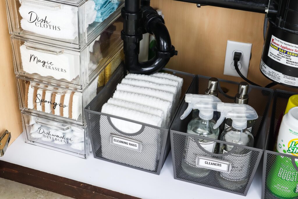 5 Easy Steps to Organize Under Your Kitchen Sink Once and For All -  Practical Perfection