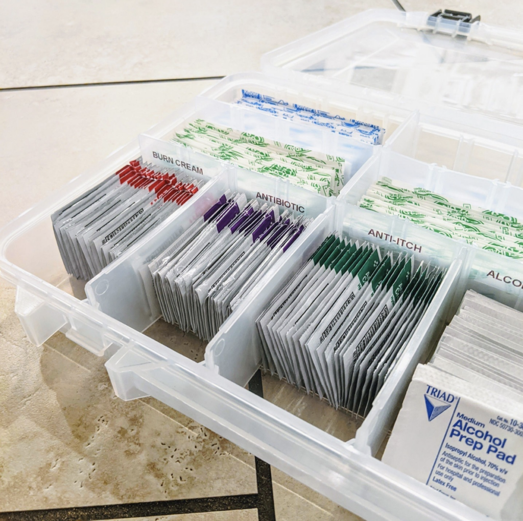 Organizing a First Aid and Medicine Kit - Smallish Home