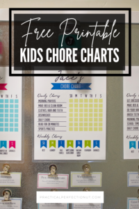 Free Kids Chore Chart Printable + 6 Tips For Success - Practical Perfection