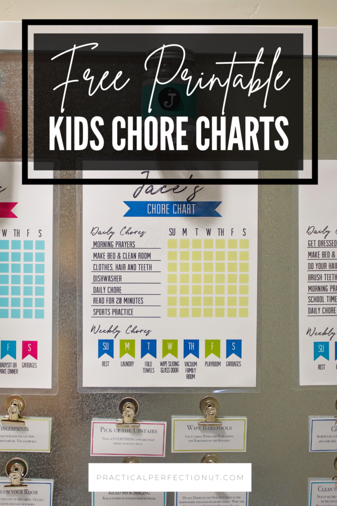 This chore chart cuts down on arguing over chores!  Kids chore chart  printable, Chore chart template, Free printable chore charts