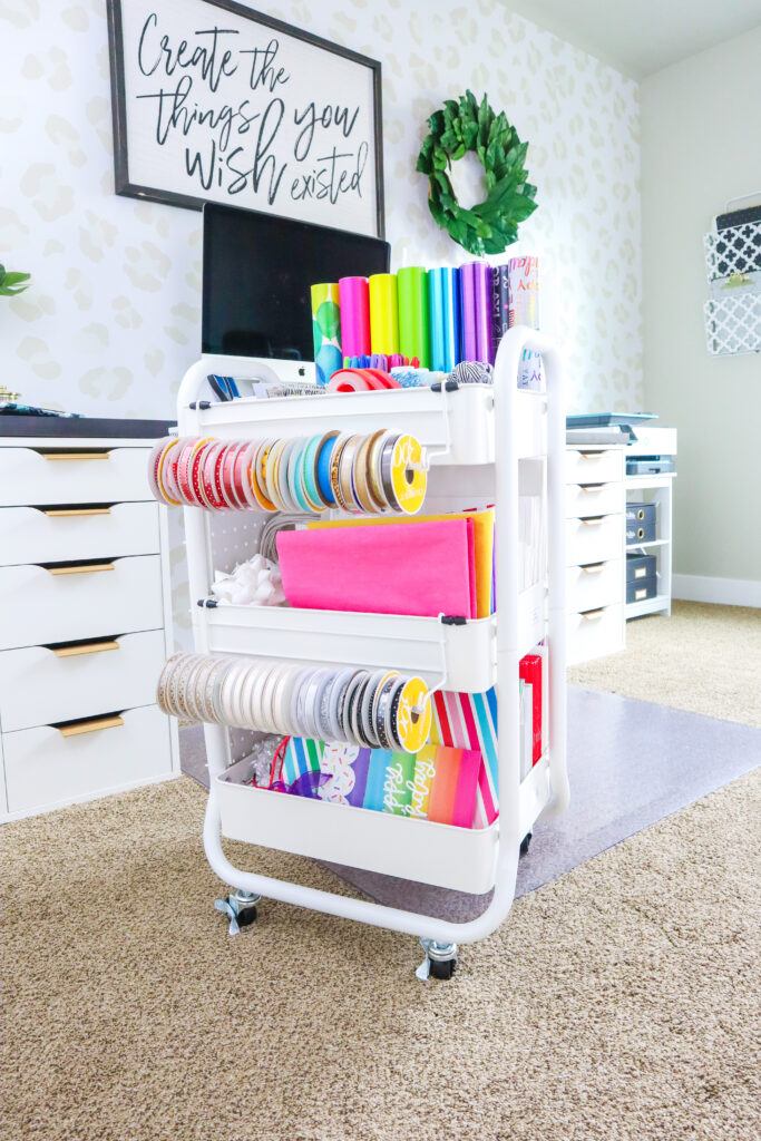 How to Create an Organized Gift Wrap Station on a Budget - Practical ...