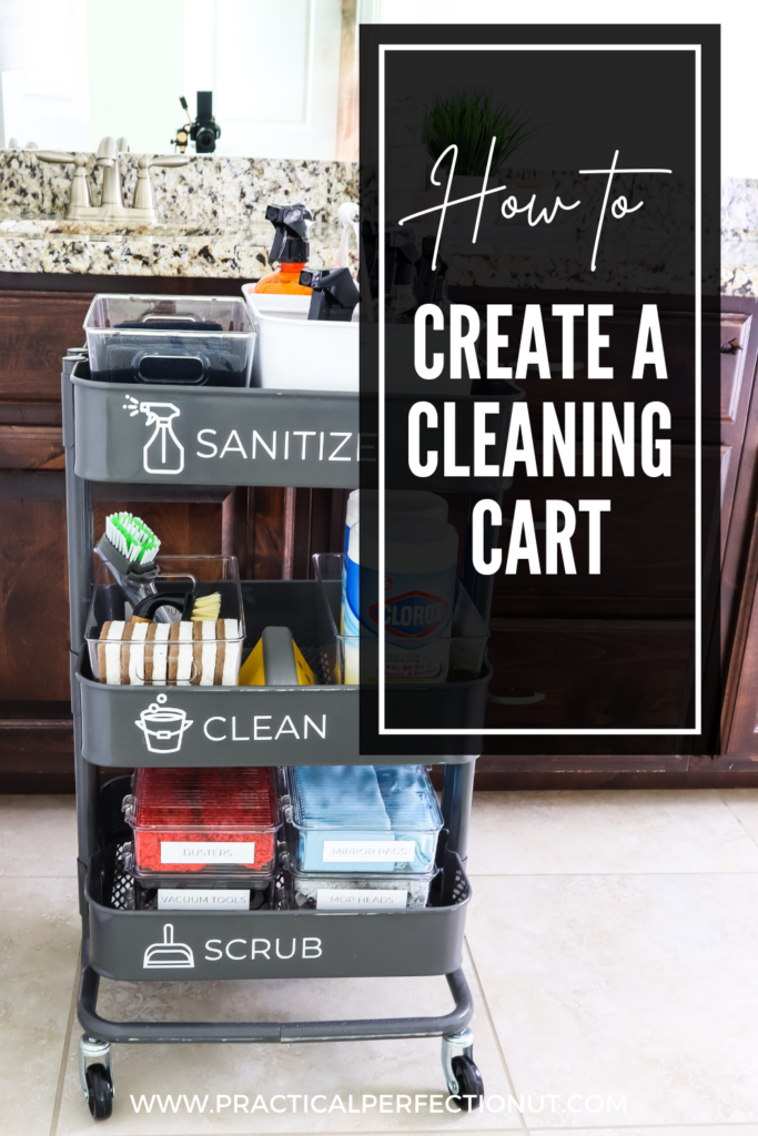 How to Make a Cleaning Cart: What You Need and How It Will Help - Practical  Perfection