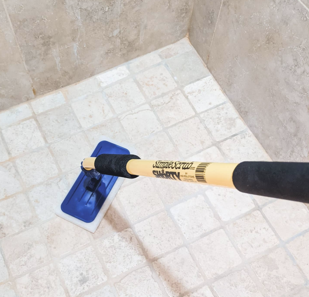 Tools for cleaning home bathroom tile