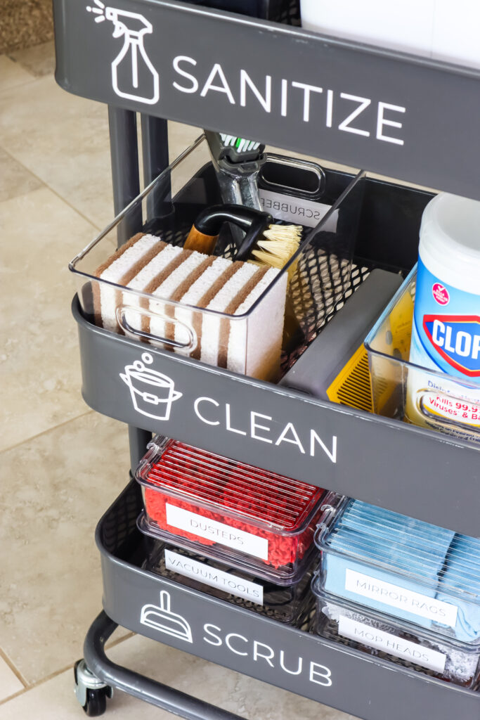 How to Make a Cleaning Cart: What You Need and How It Will Help - Practical  Perfection