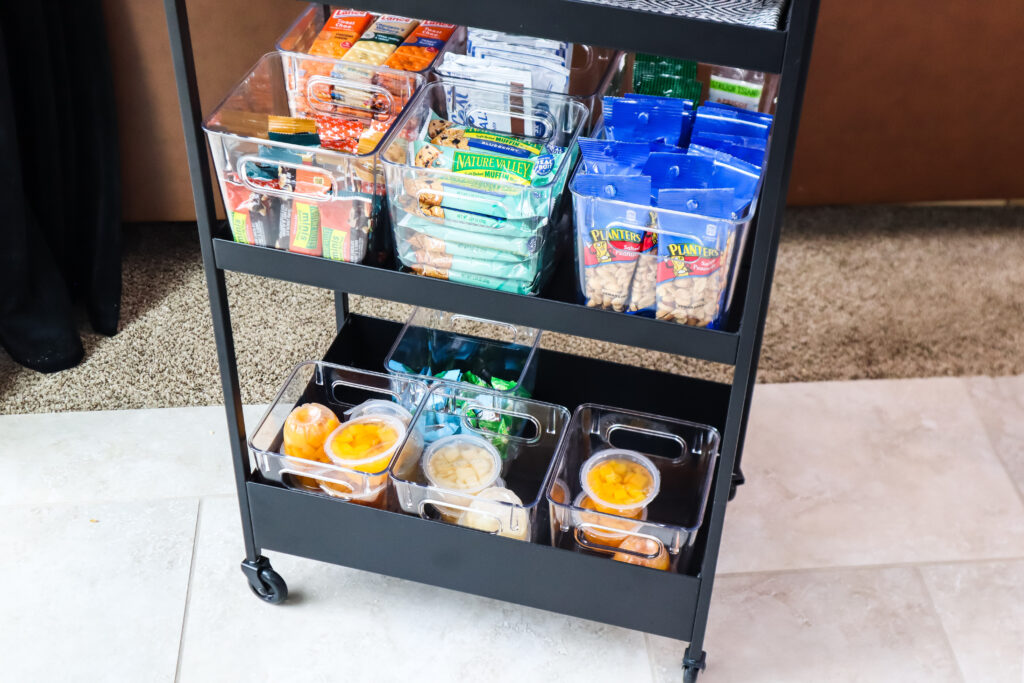 Kid pantry, Snack organizer, Snack station