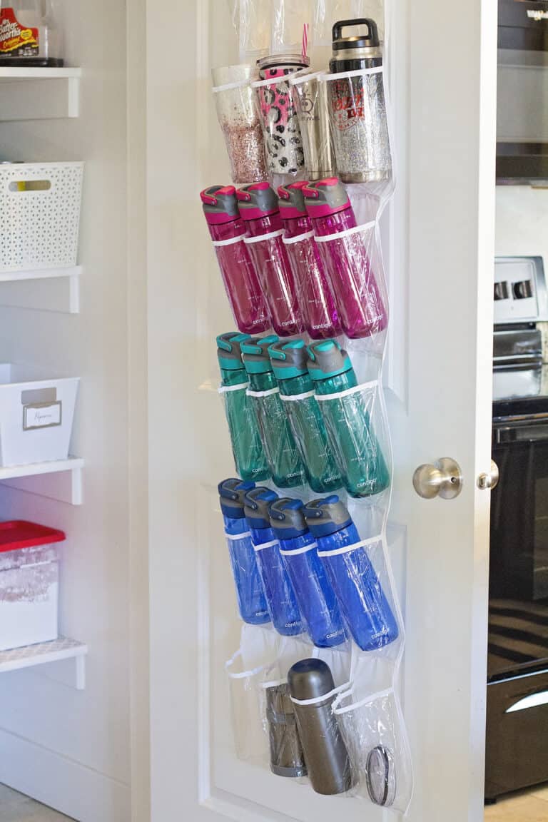 Water Bottle Storage and Organization Ideas