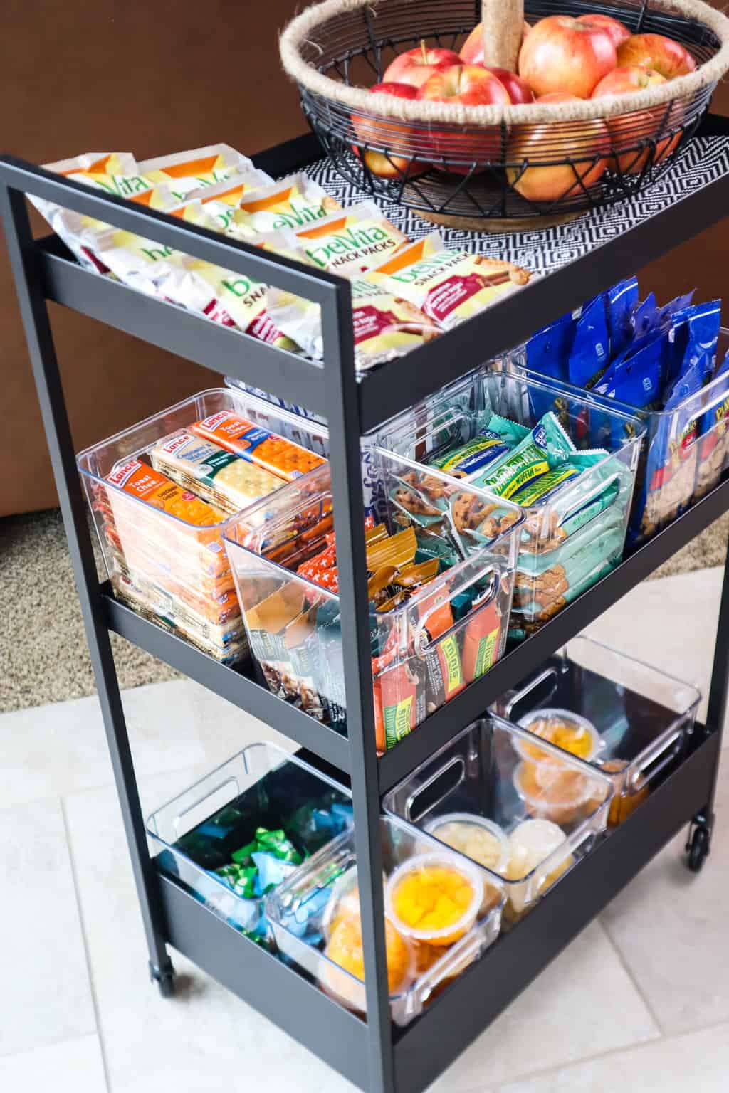 CREATING AN ORGANIZED SNACK CABINET