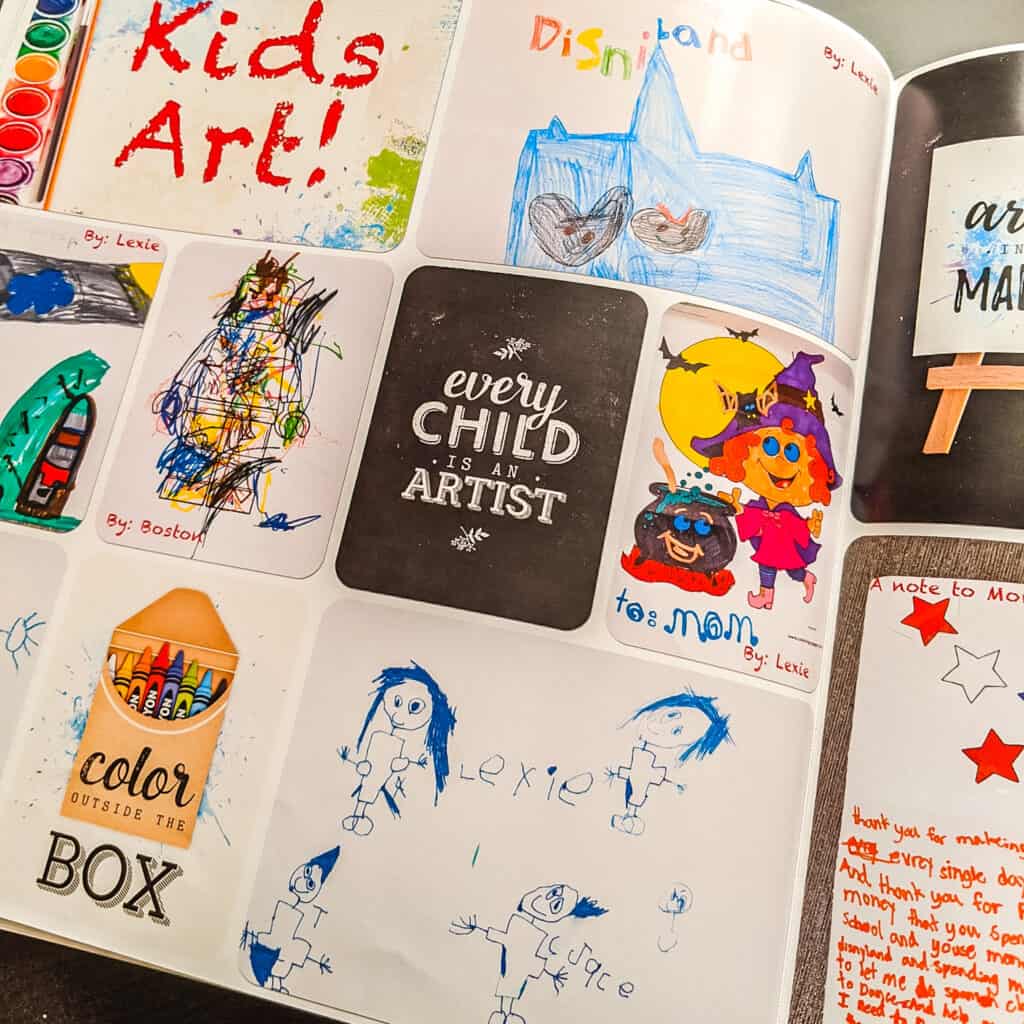 What Are You Doing With Your Kids' School Papers? Art Portfolio On Sale!