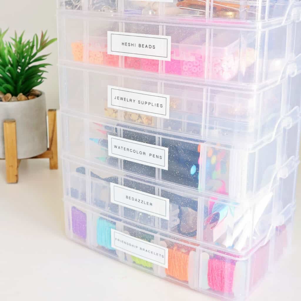 How to Organize Teen Girl Craft Supplies - Practical Perfection