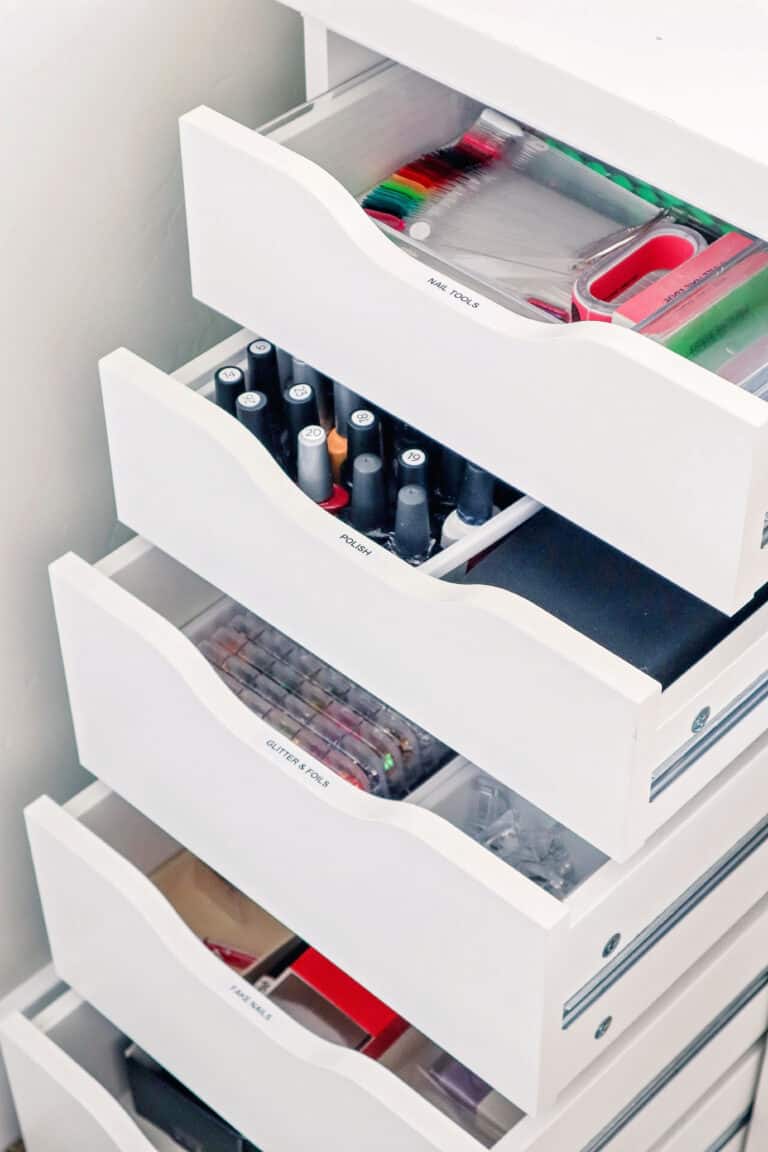 How to Create a System for Organizing Your Nail Supplies