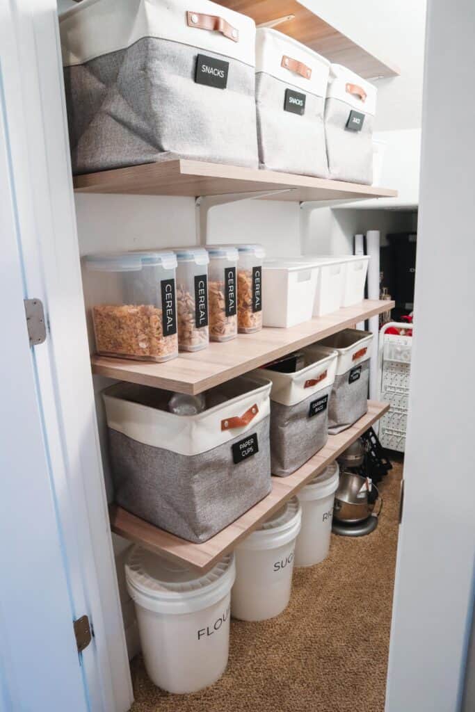 Pantry Shelving Idea Under The Stairs 683x1024 