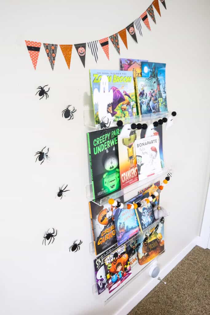 How to Create a Kids Halloween Book Wall - Practical Perfection