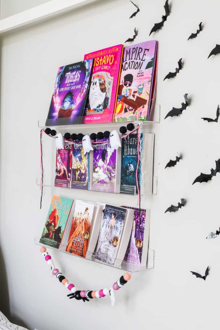 How to Create a Kids Halloween Book Wall - Practical Perfection