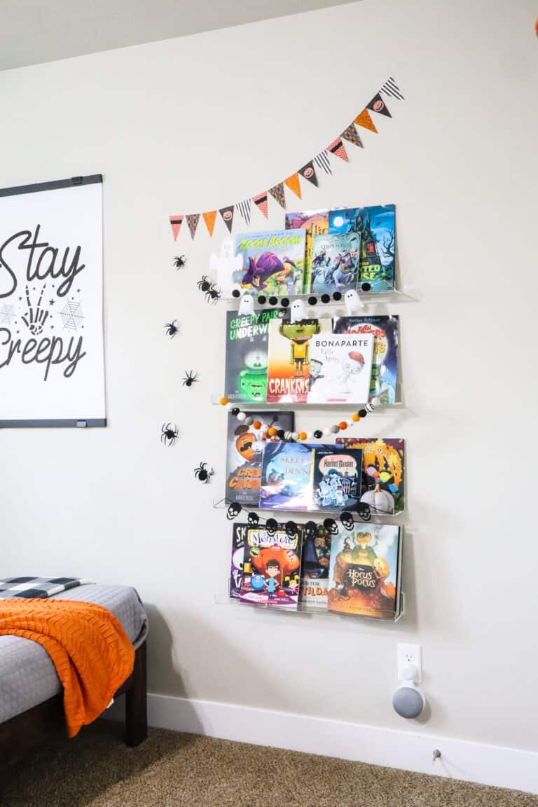 How to Create a Kids Halloween Book Wall