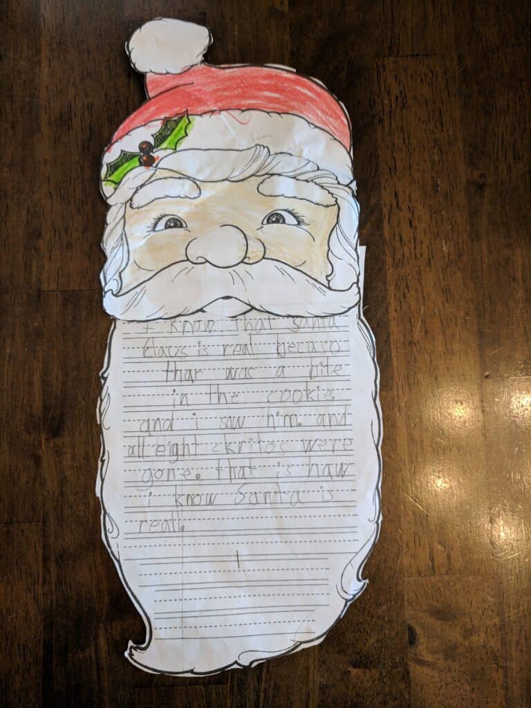 santa claus christmas craft