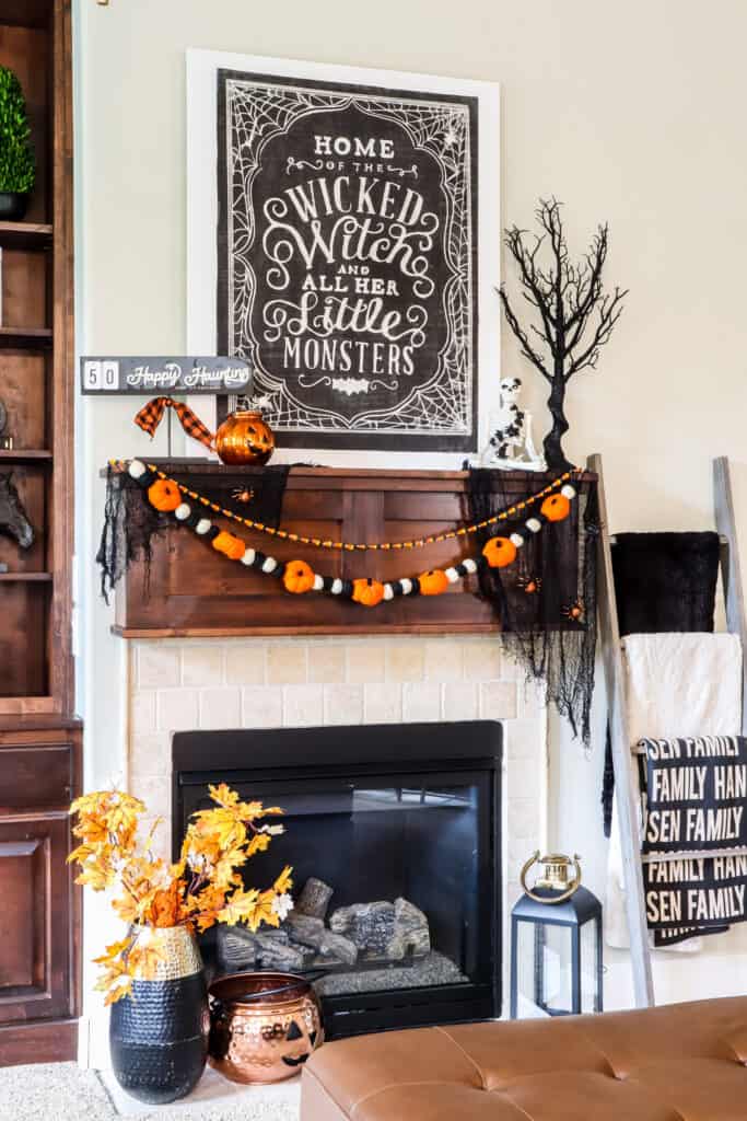 cute halloween mantel decorations