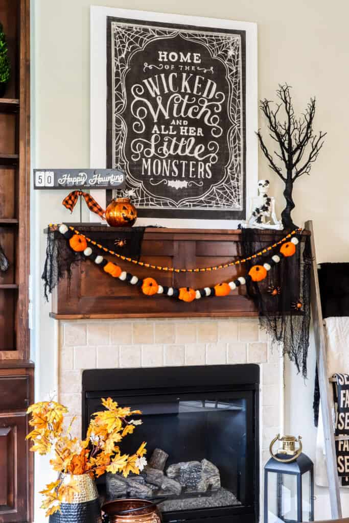 halloween mantel decor ideas