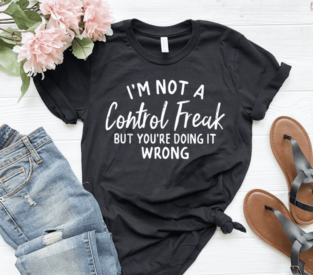 Control freak tee as a gift