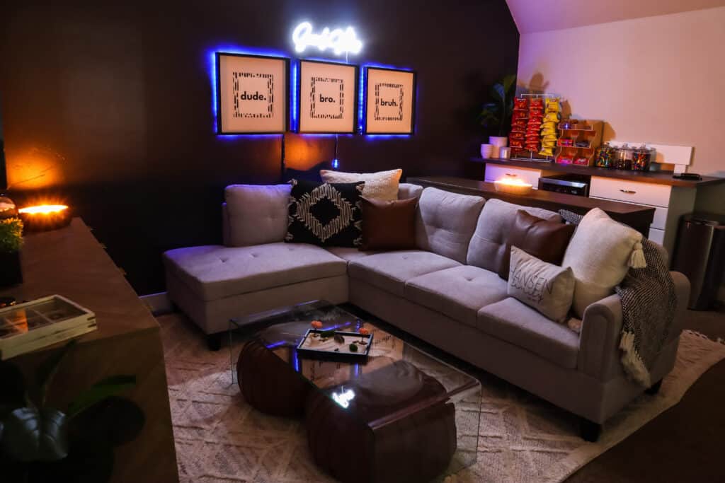 cozy teen hangout space